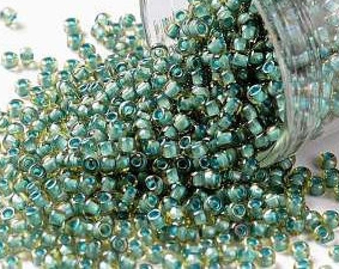 11/0 Toho Seed Beads, Translucent Opal Picasso (308), 10 grams, About 1100 Round Seed Beads, 2.2mm with .8mm Hole, Opal Finish