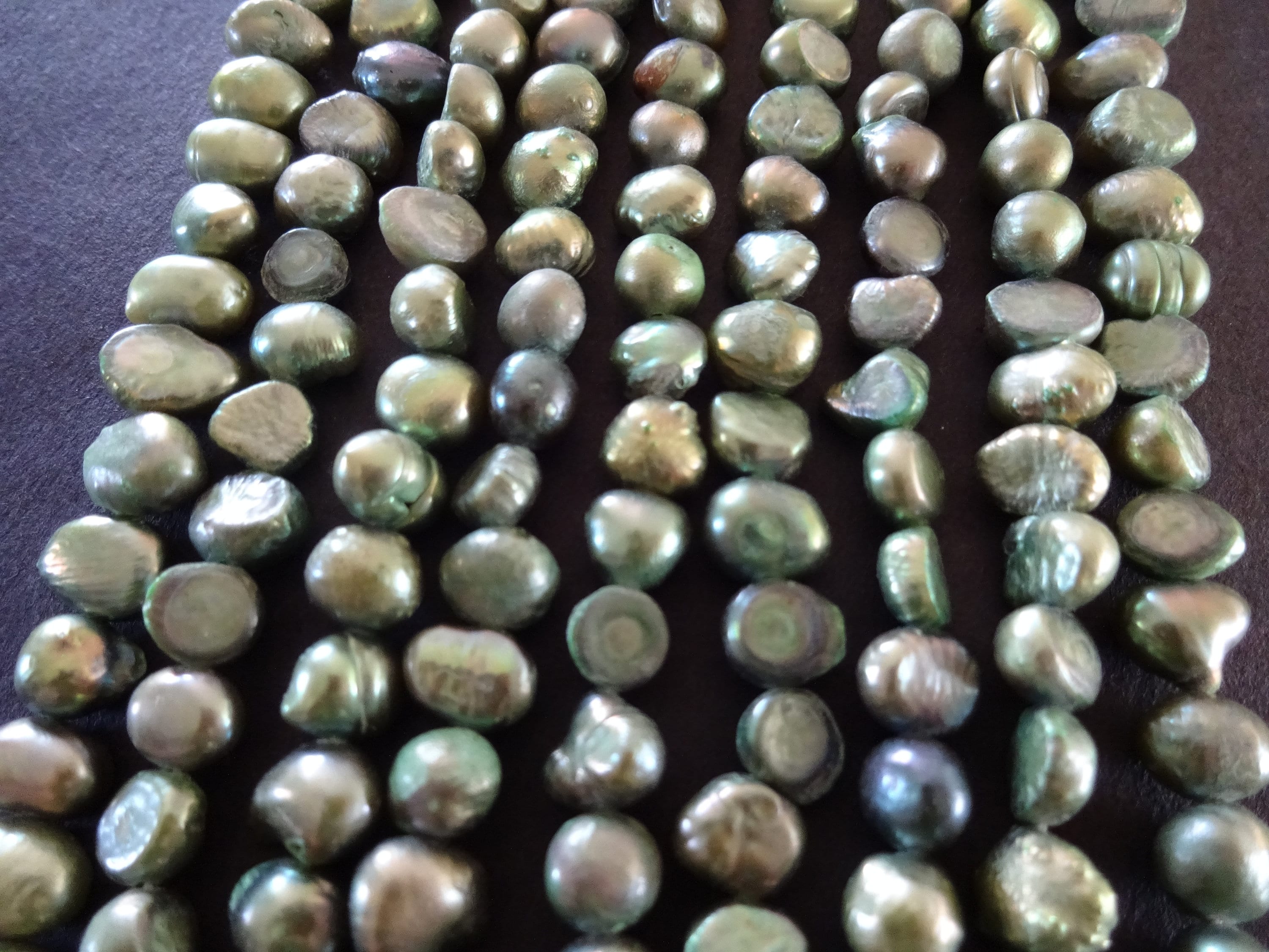 Natural Beige Color Pearl Beads, Grade A, Cultured Freshwater Pearls, Sold by 15 Inch Strand, Size 9~13x9~10x6.5~10mm