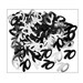Age 70 table confetti, foil, silver and black, 70th birthday, party decorations, table decorations, UK seller, age confetti, age 70