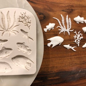 Coral and Fish Silicone Mould