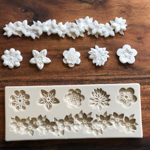 Cherry Blossom Border Silicone Mould