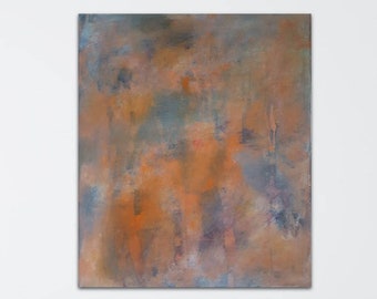 Original Mixed Media abstrakte expressionistische Landschaftsmalerei