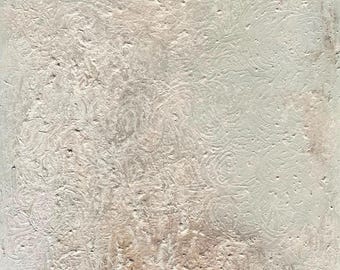 Origineel schilderij met gemengde technieken op canvas, albast.