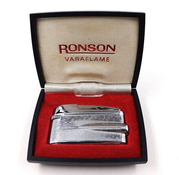 RONSON VARAFLAME LIGHTER With Case 1950s Vintage Varaflame Personal Pocket Lighter Sleek Mcm Lighter W Case Made in France Etsy Australia