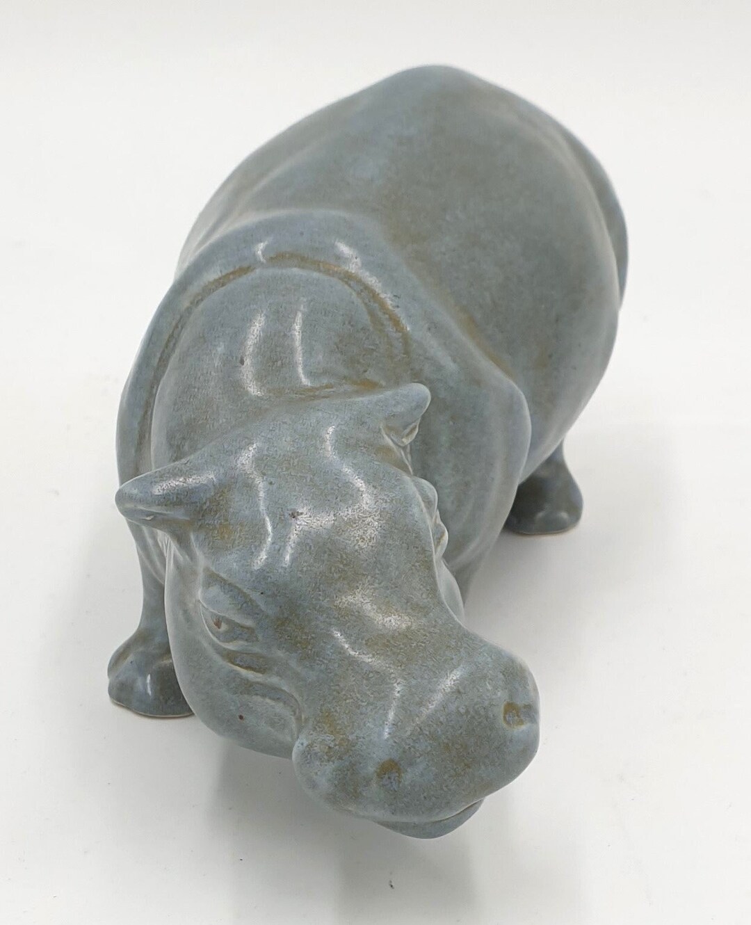 Gorgeous Blue Green Pottery Hippo Made by Sylvac No. 229 SYLVAC HIPPO