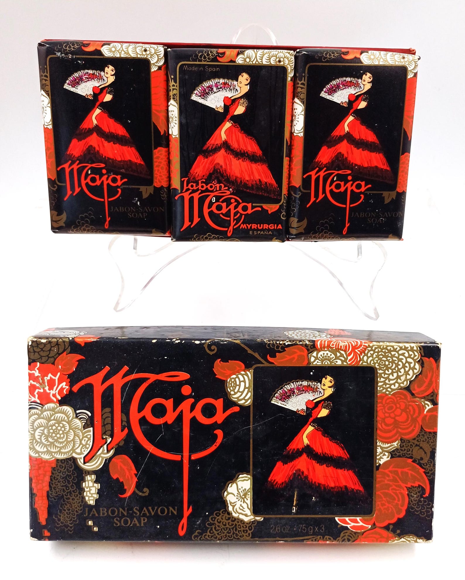 Maja by Myrurgia 3 X 90 Gr Perfumed Soap, Stored in Its Original Case ...