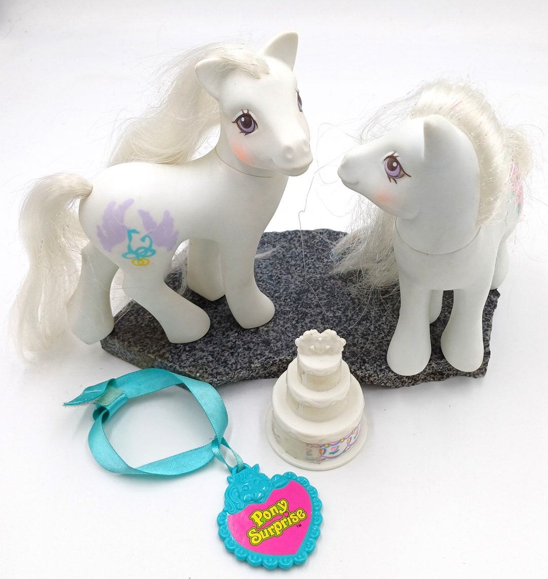2 Vintage My Little Pony MLP 1989 G1 Bridal Beauty Wedding White W