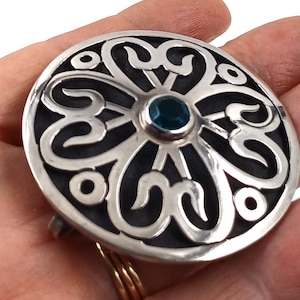 Atemberaubende Vintage Taxco Designer Sterling Silber Brosche Pin Anhänger MCM Mitte Jahrhundert Anhänger
