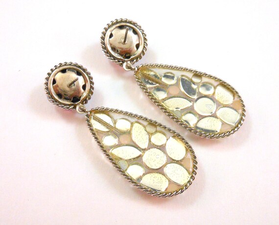 Rhinestone Statement Earrings - Dangle Drop - Mul… - image 7