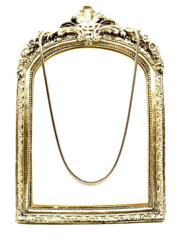 Vintage Avon Gold Tone Serpentine Snake Chain Necklace 20 Inch 1979–1982