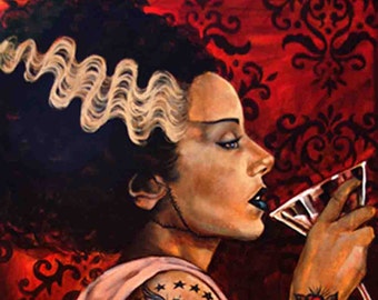 BRIDE COCKTAIL Canvas Print