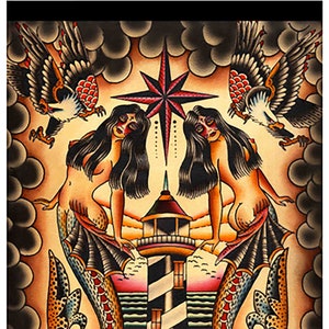 LOST AT SEA 12 X 18 Fine Art Print With Black Composite Frame Option