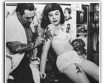 TATTOO DOCTOR Traditional Tattoo Print | Americana Tattoo | Vintage Tattoo Wall Décor | Tattoo Collector | 12x18 Unframed or Framed Art