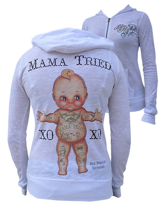 MAMA TRIED Ladies Lightweight Zip up Raglan Hoodie - Etsy