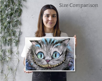 CHESHIRE CAT Art Print | Classic Movie Art | Movie Wall Décor