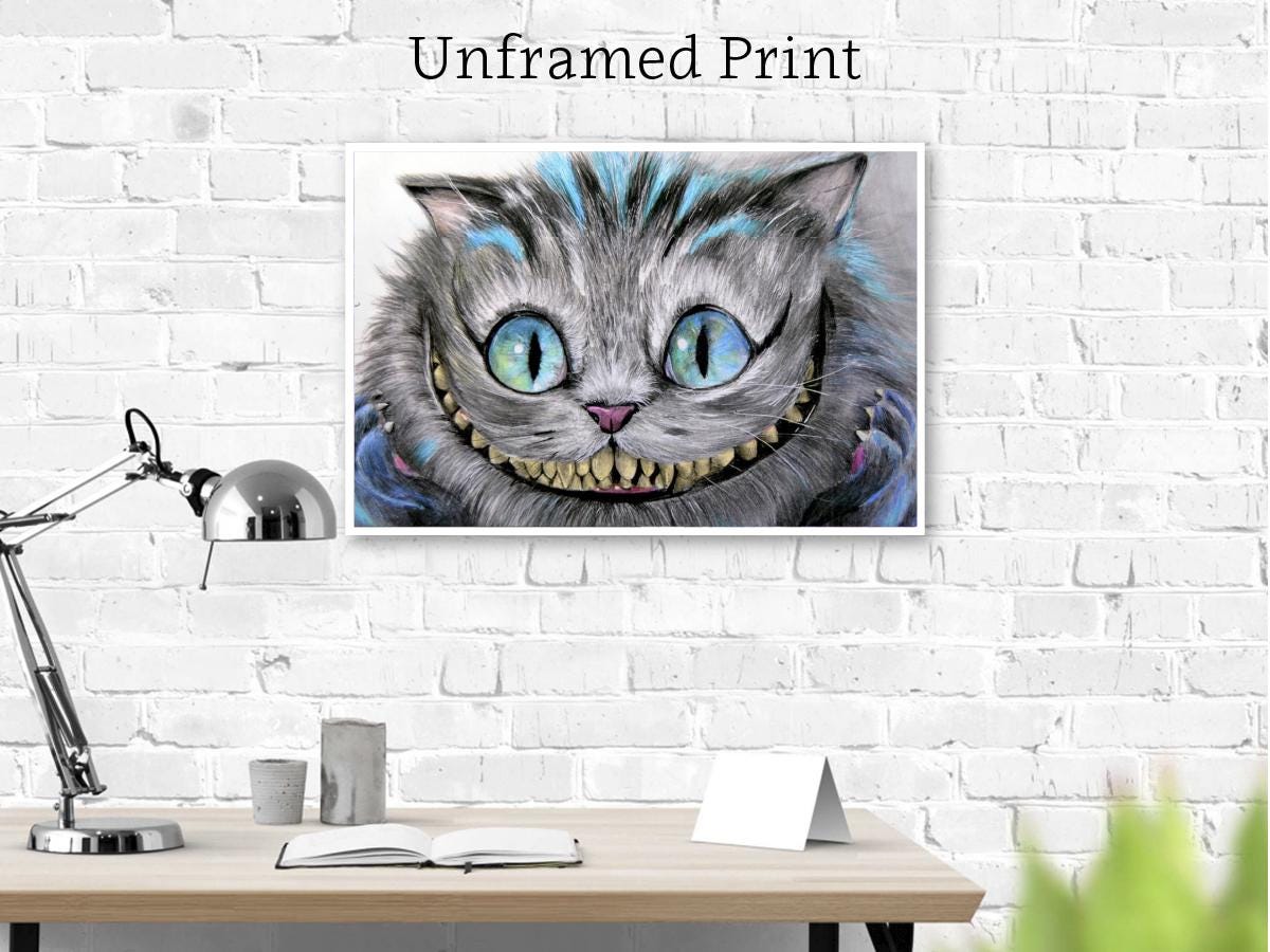 CHESHIRE CAT Art Print | Classic Movie Art | Movie Wall Décor