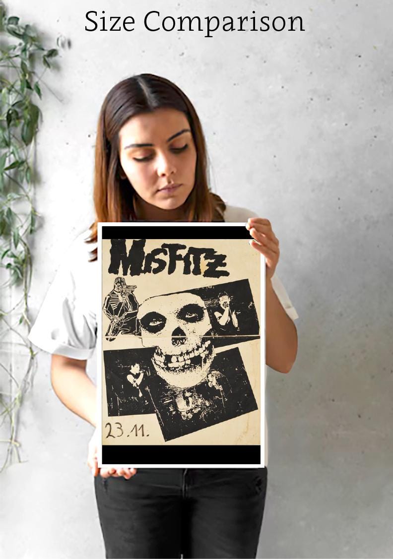 MISFITZ Concert Poster Art Print | Punk Rock Concert Poster Art