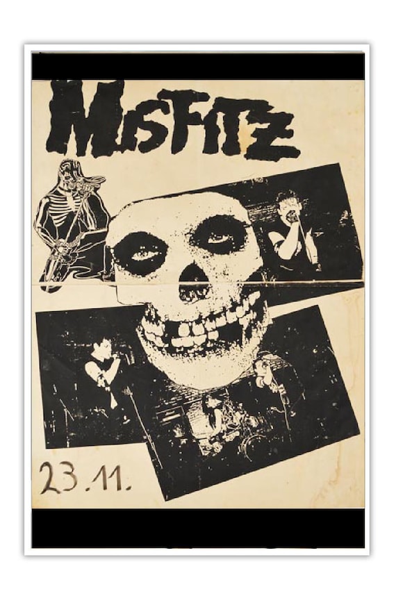 MISFITZ Concert Poster Art Print | Punk Rock Concert Poster Art