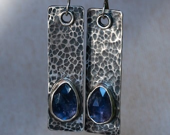 Sterling Silver and Iolite Earrings