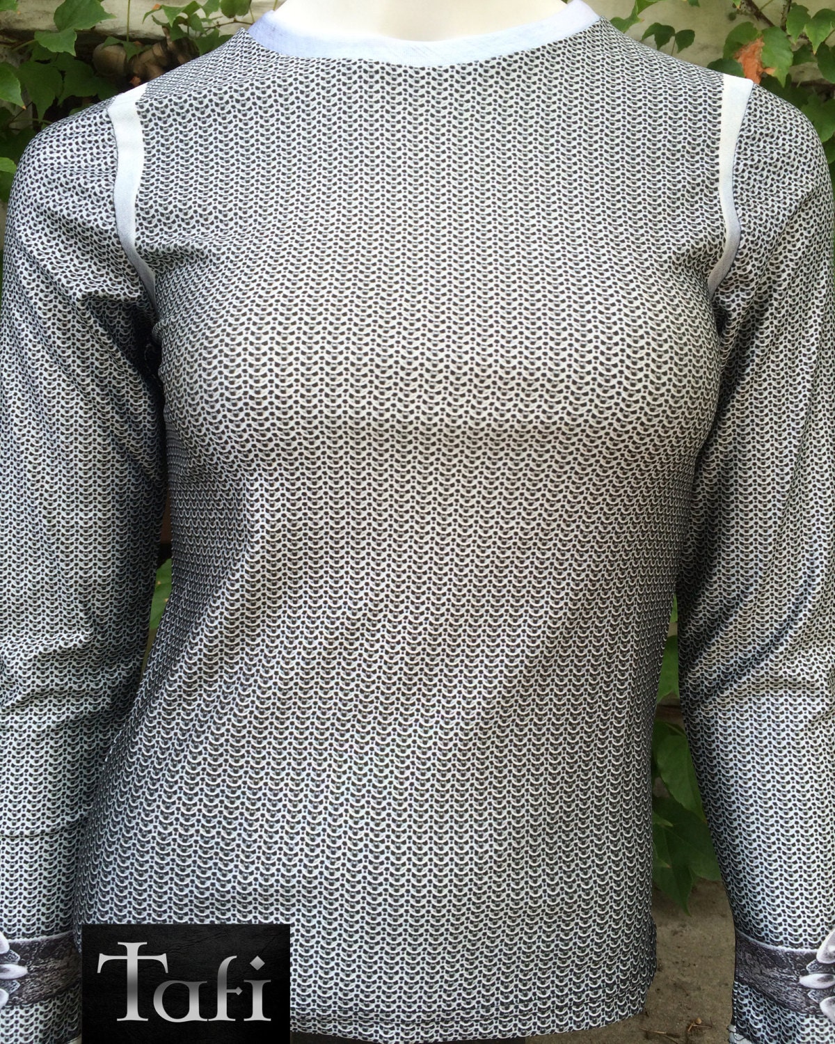 chainmail print t shirt