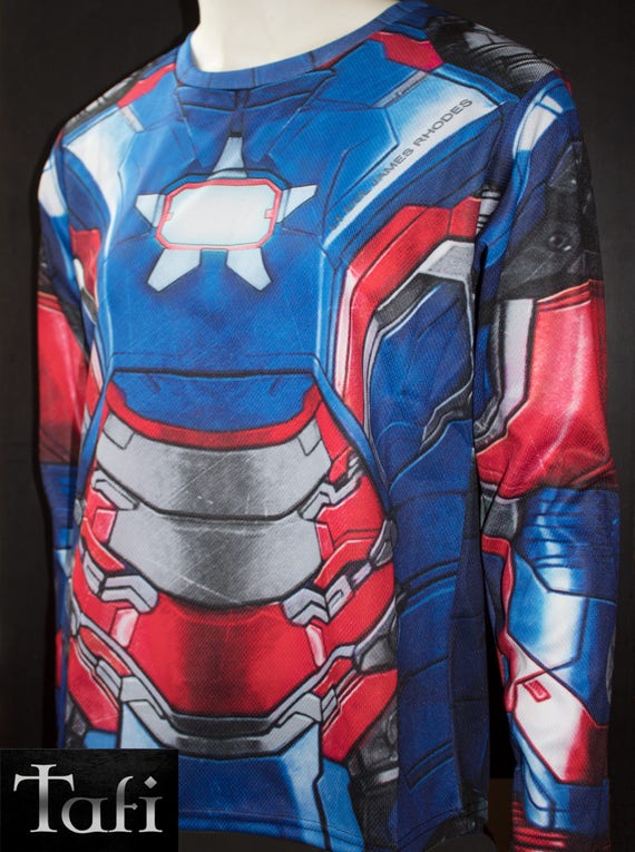 Tafi Iron Patriot Shirt Iron Man Custom Design Affordable James Rhodes Marvel Film Hero Costume Cosplay Print