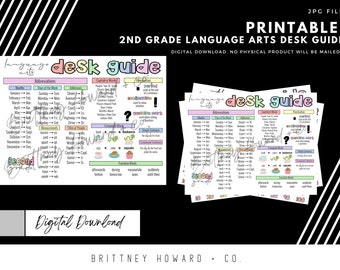 Second Grade Language Arts Desk Guide