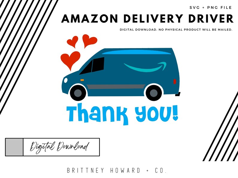 Amazon Truck SVG & PNG Cut/print File Etsy