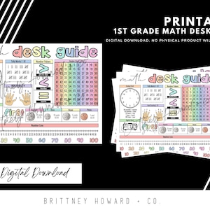 First Grade Math Desk Guide