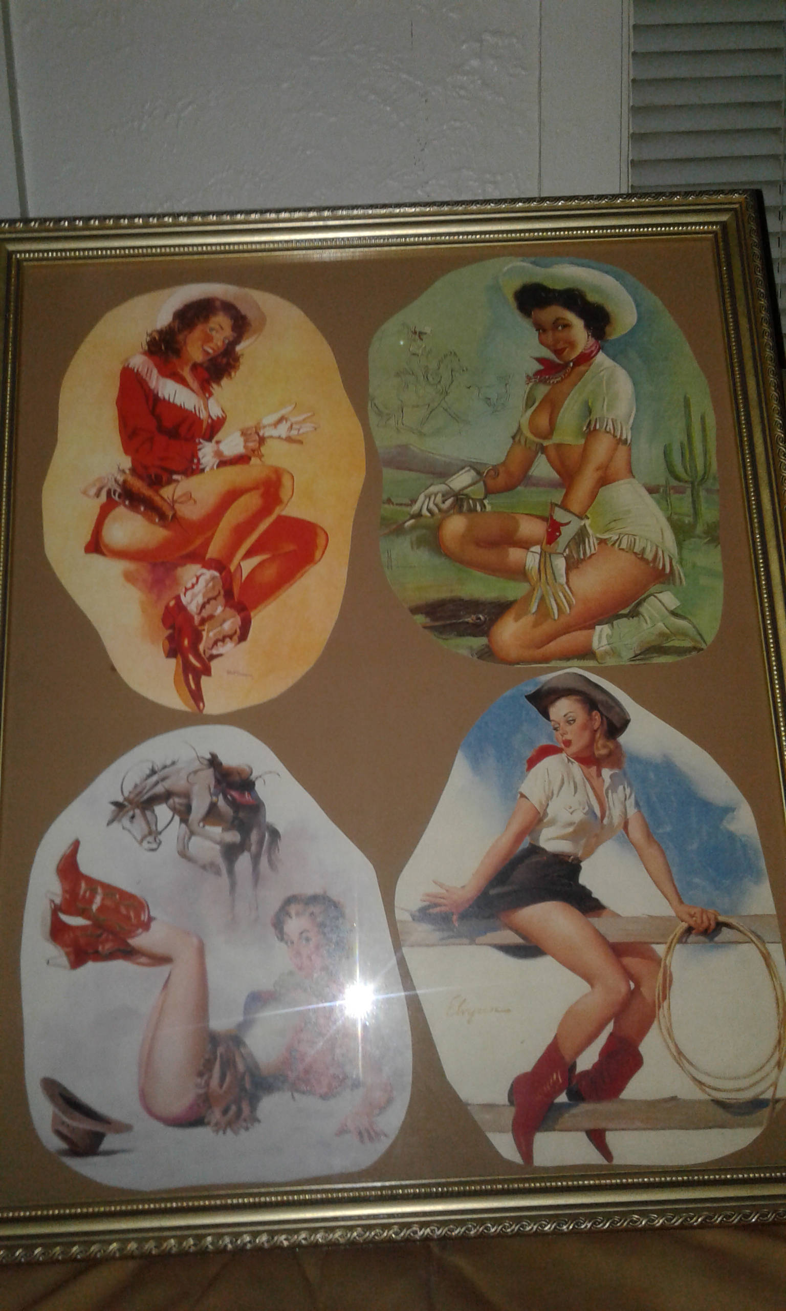 Vintage Western Cowgirl Pin-Ups Print Signed Western Hats Bandanna botas Gloves Gun Lariat Calf Roping Saddle Bronc Sitting on Fence Vintage Western Cowgirl Pin-Ups Print Print Print Signed Western Hats Bandanna botas Gloves Gun Lariat Calf Roping Saddle Bronc Sitting on Fence 89814d