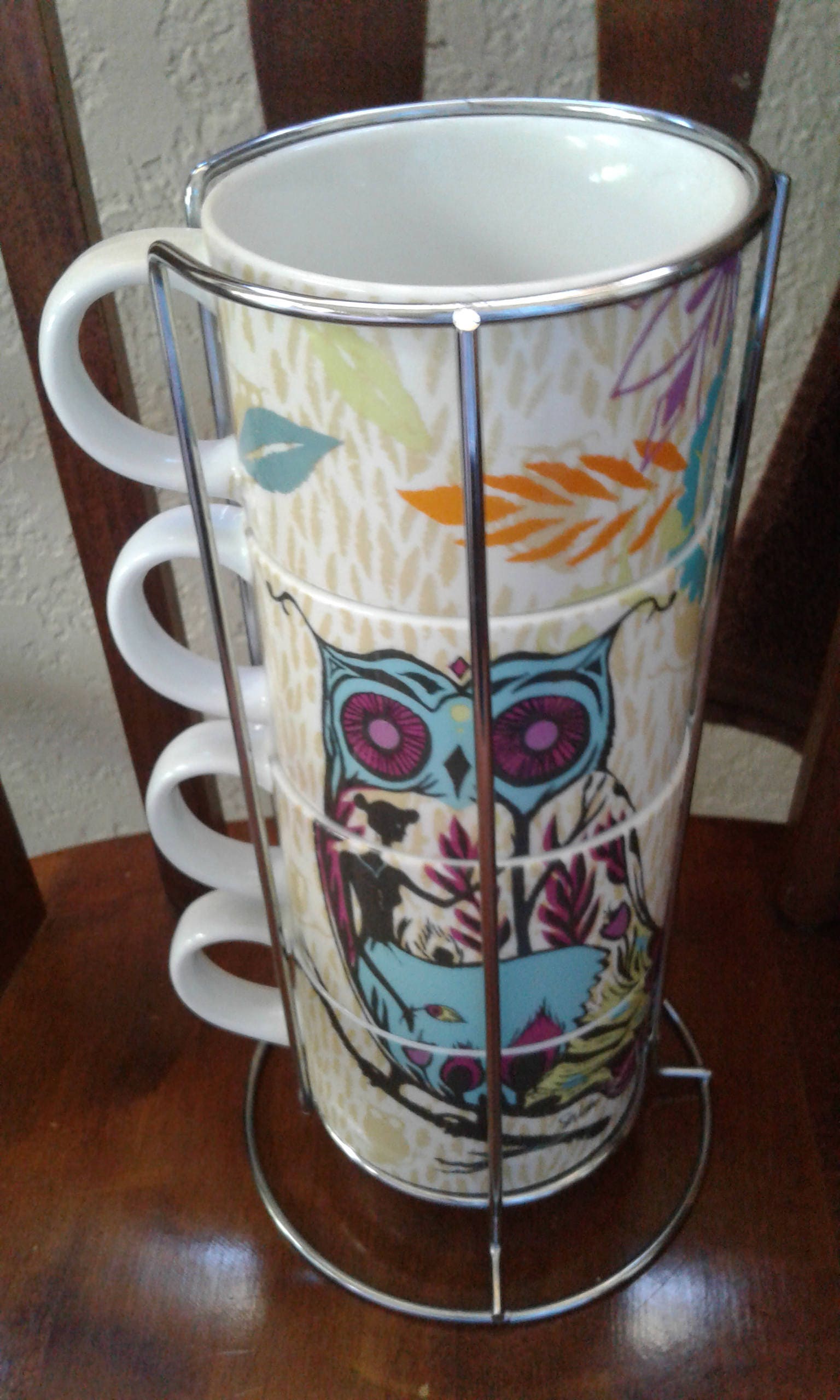 Signed Stackable Mugs/With Rack Etsy