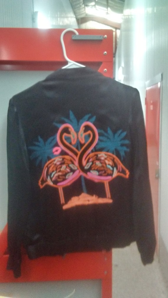 Small Size 4 Black Flamingo Jacket