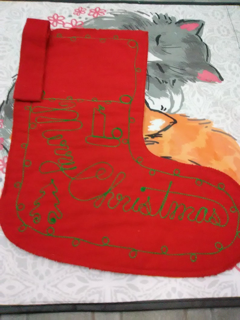 Vintage Red Flannel Factory Christmas 