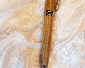 Gunmetal Concava Pen with Lignum Vitae Exotic Wood from Florida, Bahamas, and Central America