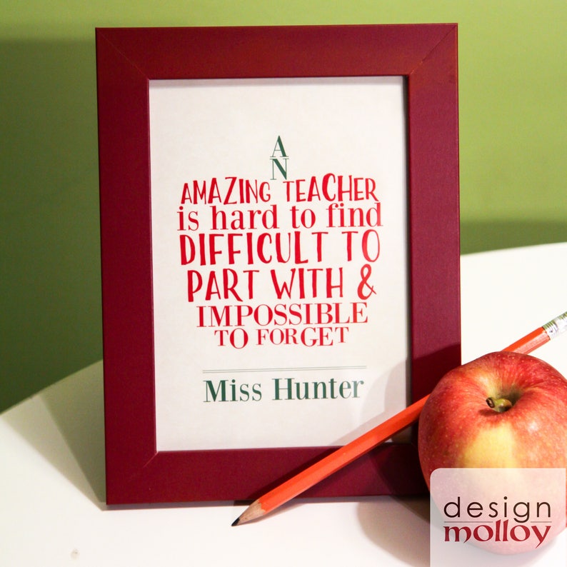 Printable Teacher Retirement Gift Best Teacher Gift Etsy