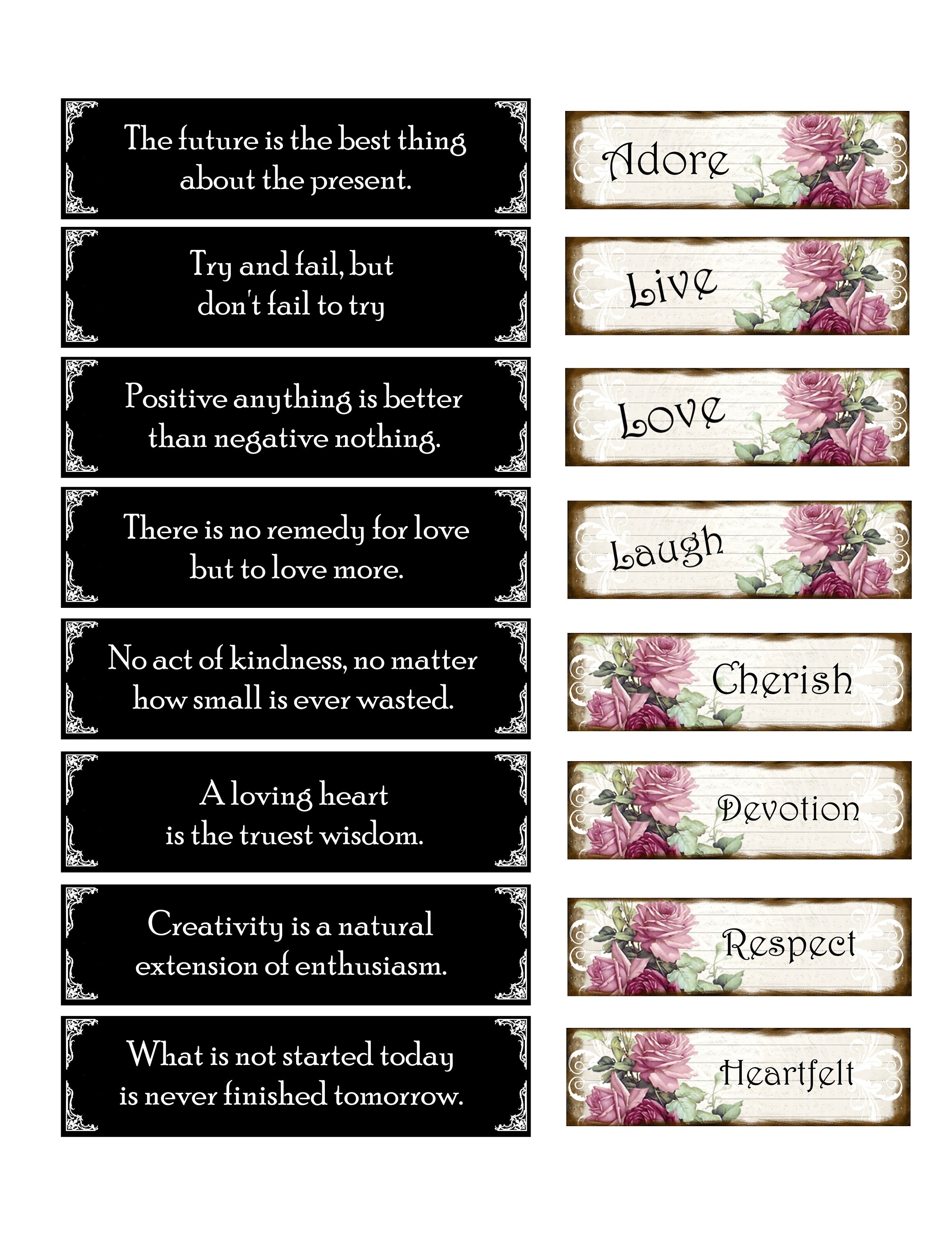 Paper Charms Kit . Printed for You and Shipped Right to You Etsy