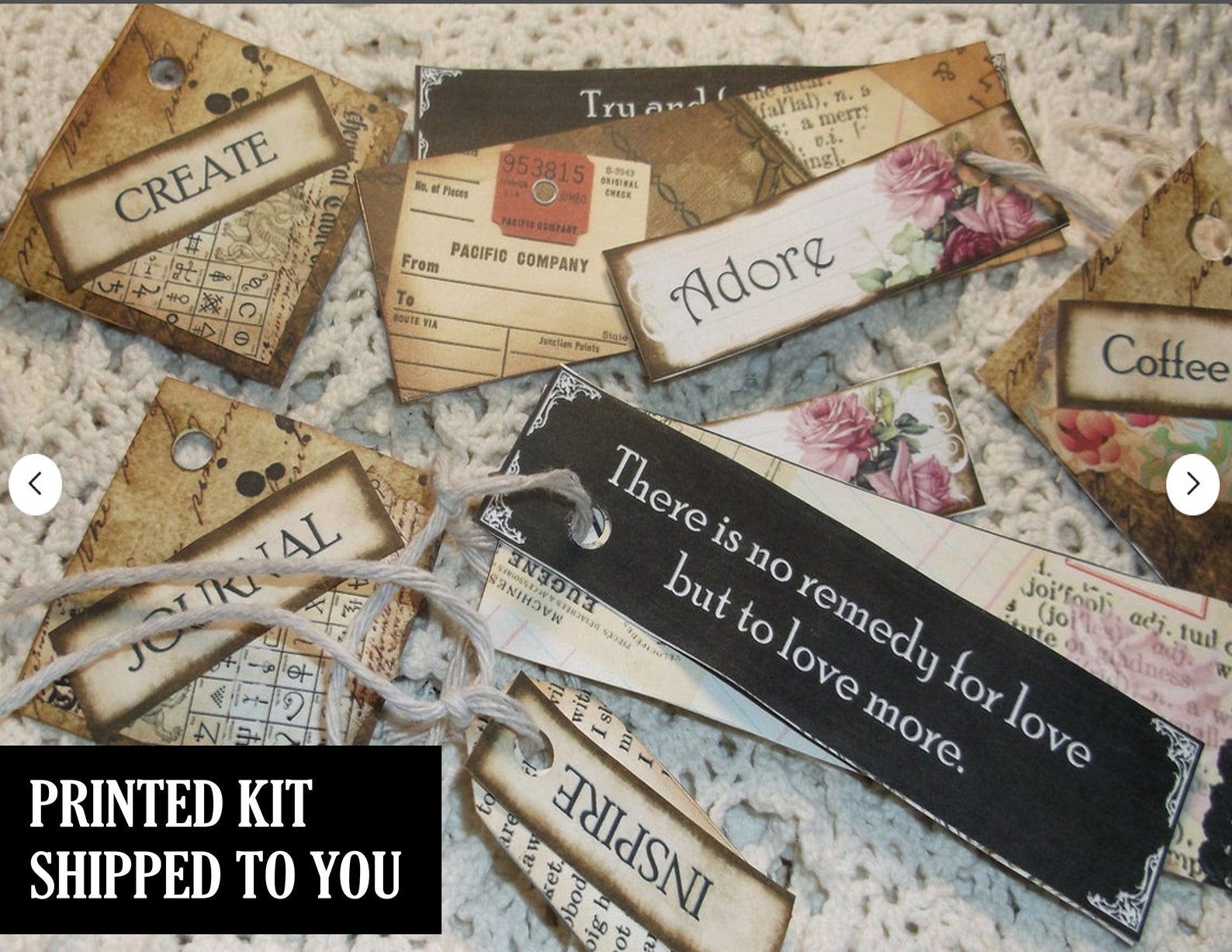 Paper Charms Kit . Printed for You and Shipped Right to You Etsy