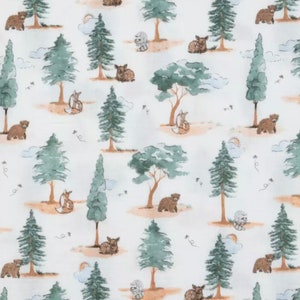 Fitted Gauze Sheet for Stokke Sleepi V2 in Forest Animals