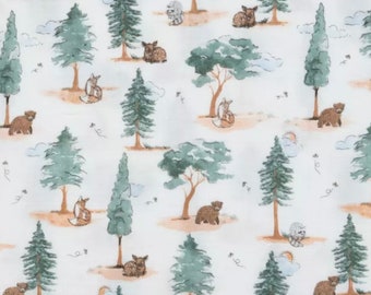 Drap-housse en gaze pour Stokke Sleepi V2 in Forest Animals