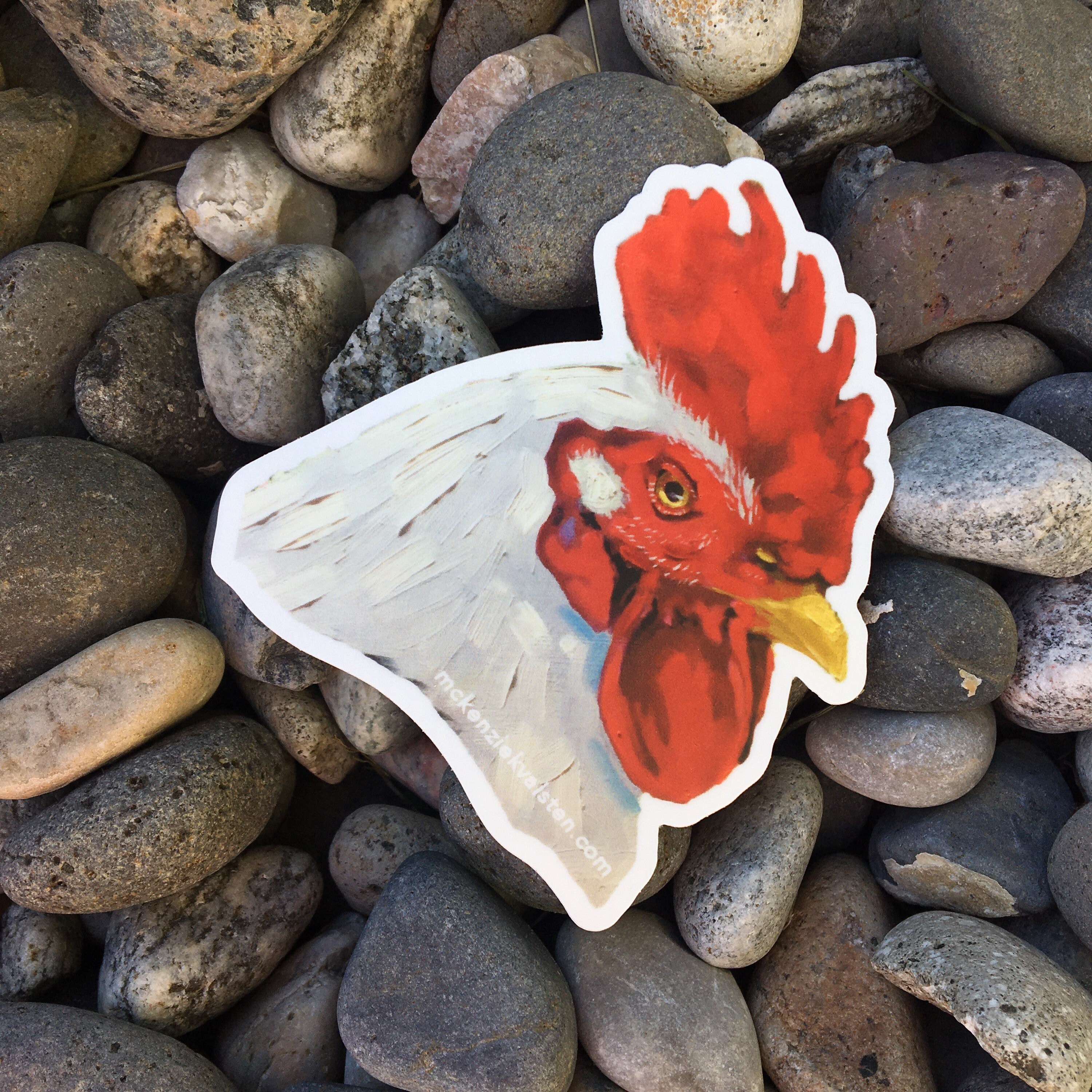 Rooster Vinyl Sticker Etsy Israel