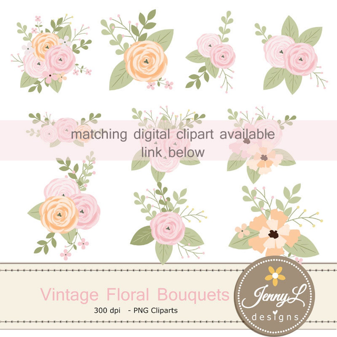 Floral Digital Paper Vintage Flowers Antique for Digital - Etsy