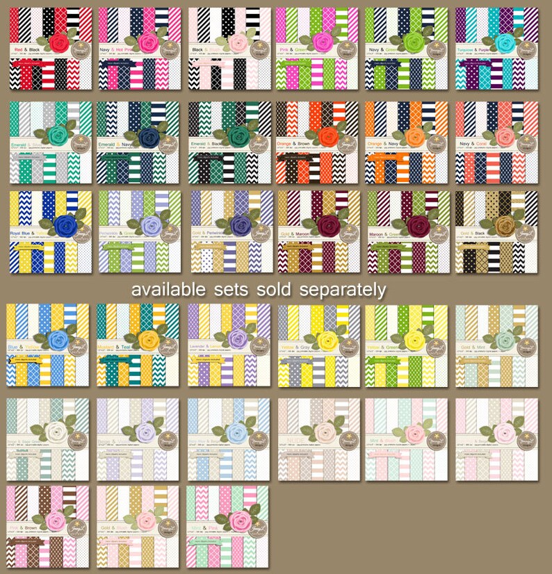 Gold and Maroon Digital Paper Maroon Rose Flower Clipart for Etsy