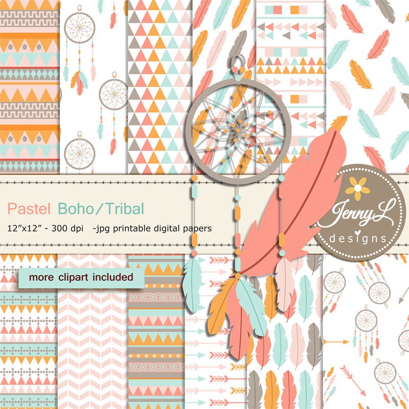 Dreamcatcher 12x12 Scrapbooking Papers Set of 4 Dreamcatcher 12x12 Scrapbooking Papers Set of 4