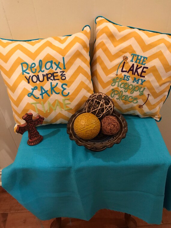 Custom Embroidered Pillows Etsy