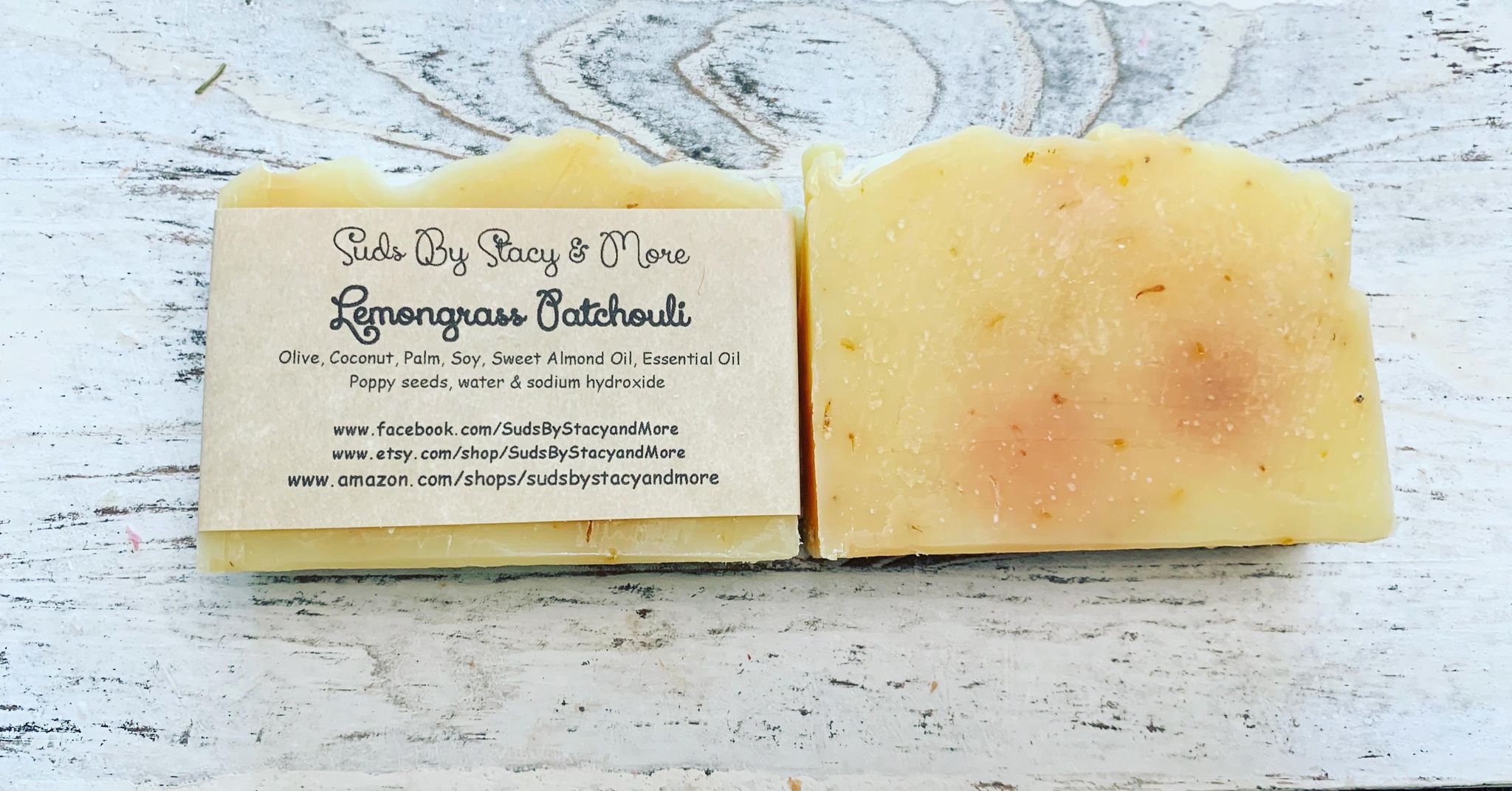 Herb & Scent Soap Stamp: Mint, Sage, Rosemary, Patchouli, Cotton, Hemp,  Lemongrass, Honey Almond, Coffee for Soap Making. Includes Handle. 