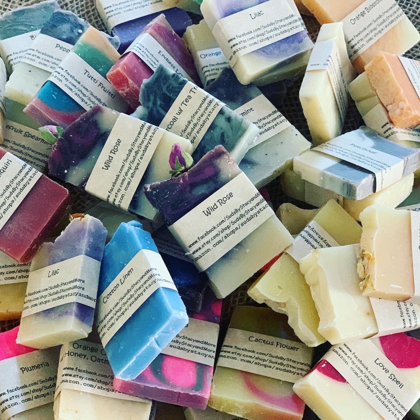 50 Pack Sampler Of All Natural Homemade Soap | Custom Labels On Request