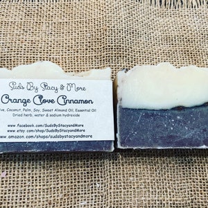 Orange Clove Cinnamon- Homemade Cold Process Soap