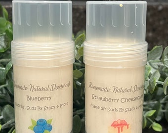 All natural deodorant - Blueberry or Strawberry ShortcaKE