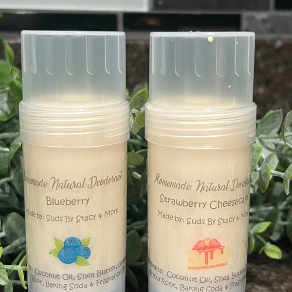 All natural deodorant - Blueberry or Strawberry ShortcaKE