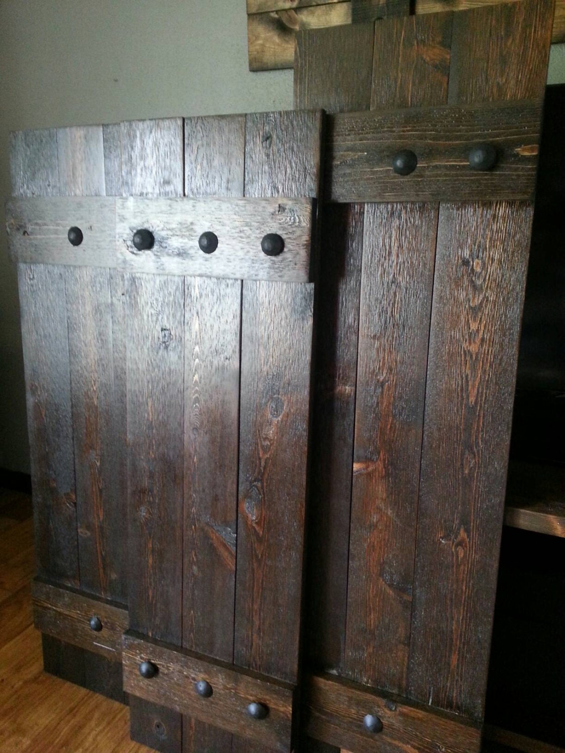 RUSTIC Cedar Shutters - Window Shutters - Primitive shutters - Wood