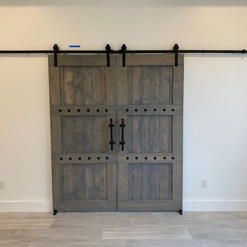 Double Barn Door Package Bi Parting or Bypass Barn Doors Etsy